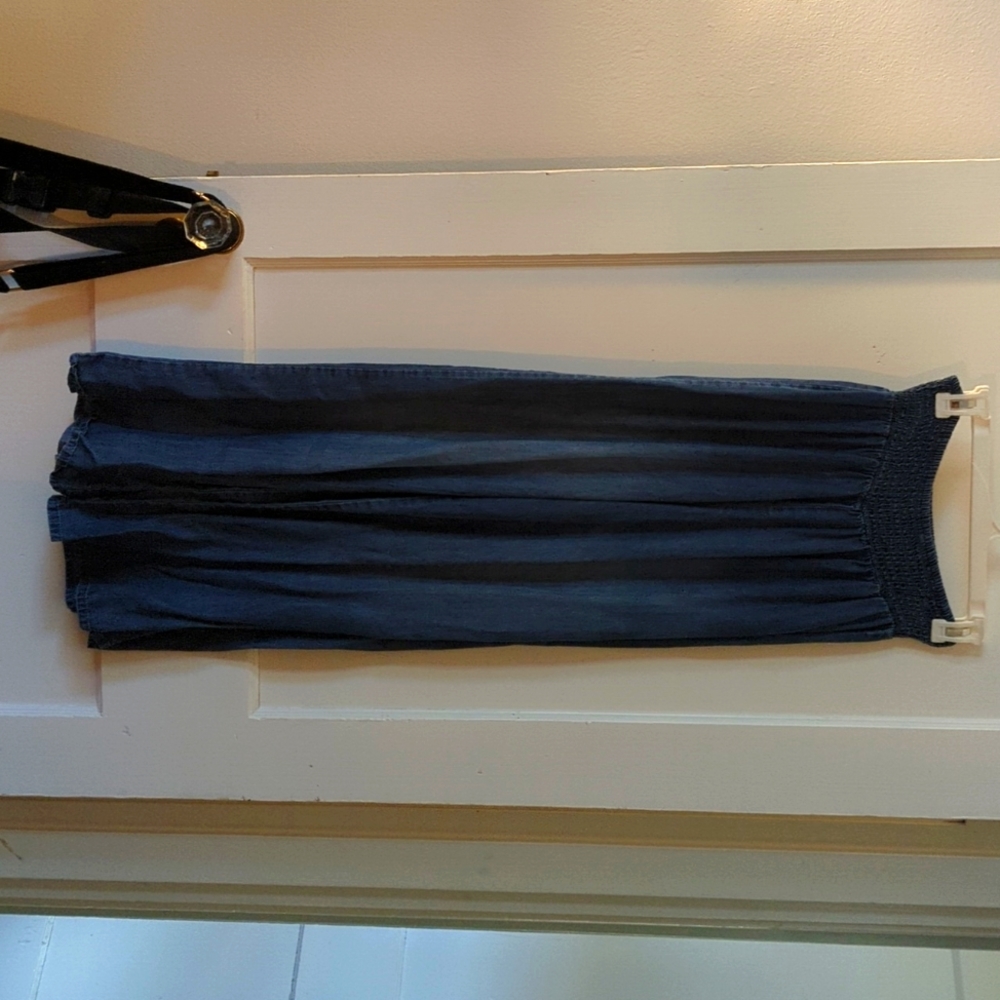 Altard state pull on chambray wide leg pants